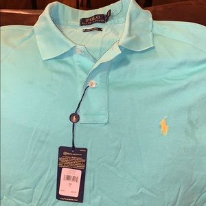 Men’s Turquoise  polo collar shirt